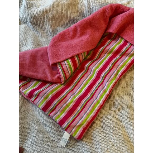 Build A Bear Workshop Striped Pattern Fleece Stuffed Animal Sleeping Bag Pink - Picture 5 of 11